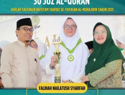 Santri Ponpes Al-Muhajirin Pusat Falihah Nailatush Syarifah Raih Peserta Terbaik 30 Juz di Haflah Tasyakur Ikhtitam Tahfizh 2025