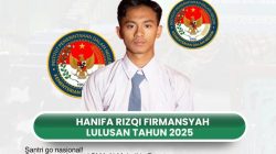 Hanifa Rizqi Firmansyah Santri Penghafal Al-Quran Al-Muhajirin Pusat Purwakarta Lolos Seleksi Praja IPDN Tahun 2025
