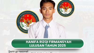 Hanifa Rizqi Firmansyah Santri Penghafal Al-Quran Al-Muhajirin Pusat Purwakarta Lolos Seleksi Praja IPDN Tahun 2025